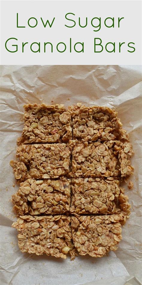 Low Sugar Granola Bars