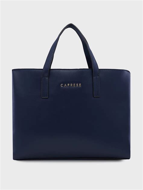 Buy Caprese Lucie Medium Navy Satchel Bag @ Rs.1088 | Caprese Bags