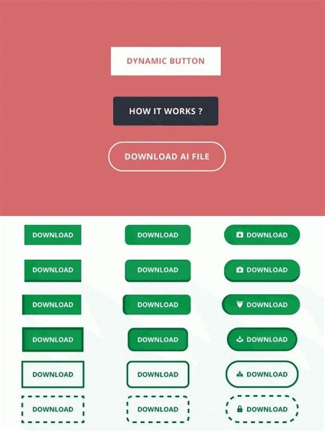 Photoshop Dynamic Button 的图像结果