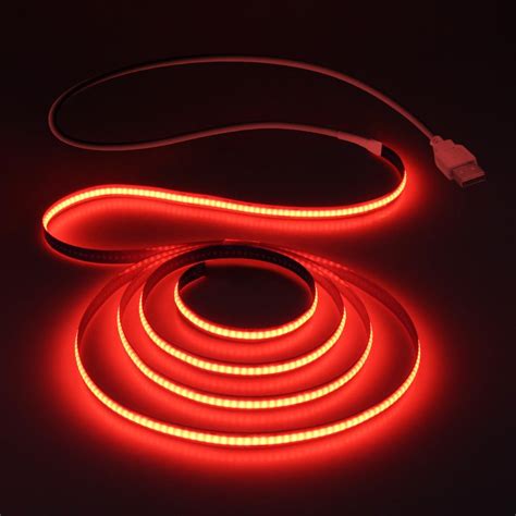 Amazon.com: Aclorol COB LED Strip Light 5V USB Powered COB Led Light ...
