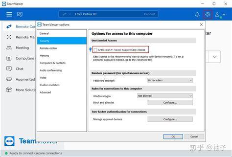 How to Connect TeamViewer 的图像结果