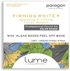 Lume Paragon Beauty Firming White +, 8 steps facial kit with Sea algae ...