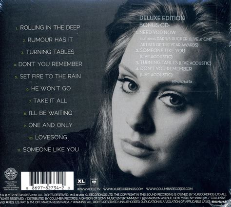 Adele 21 Tracklist
