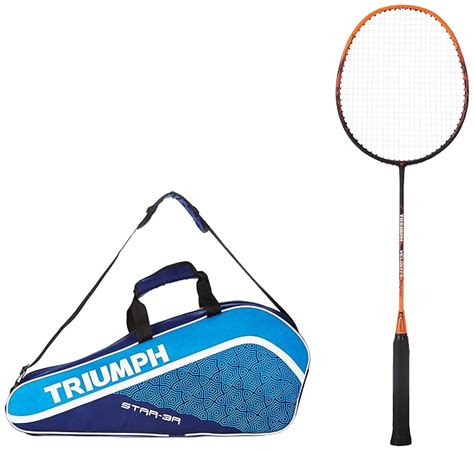 Triumph Velocity Graphite Hotmelt Light Weight Strung Badminton Racket ...