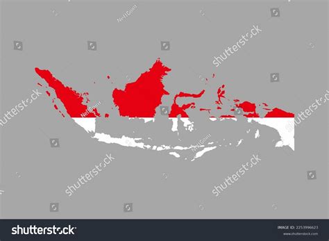 Indonesia Map Indonesian Independence Day Stock Vector (Royalty Free) 2253996623 | Shutterstock