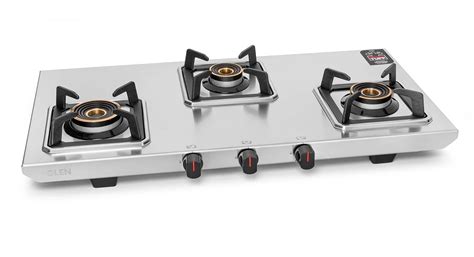 Glen 3 Burner Ultra Tuff Stainless Steel Gas Stove | Multi-Ring Forged ...