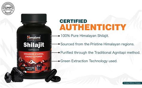 Himalaya Shilajit | 100% Pure Himalayan Shilajit I 60 Capsules ...