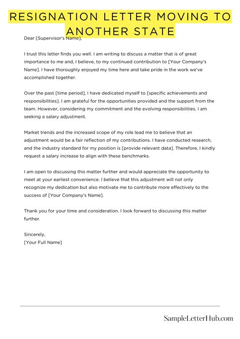 Resignation Letter Moving To Another State (5 Samples)