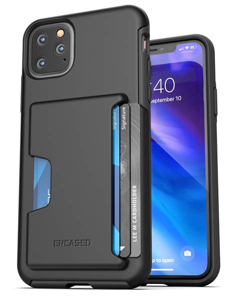 Encased Apple iPhone 11 Pro Max Wallet Case (2019) Ultra Durable Cover ...