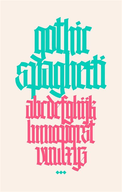 Gotische Schriftart aus lateinischen Buchstaben Vektor englisches ...