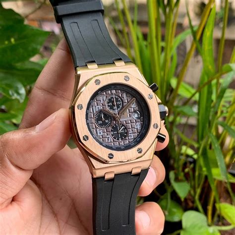 Audemars Piguet Royal Oak Chronograph RG-Black Quartz – ShahStore