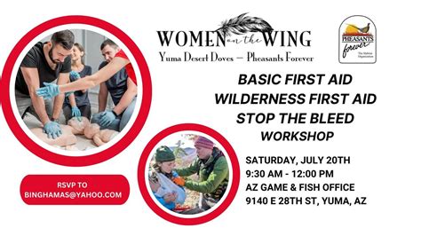 Basic First Aid + Wilderness First Aid + Stop The Bleed Workshop ...