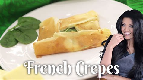 Resep Cheese, Spinach & Turkey Crêpes Farah Quinn   YouTube