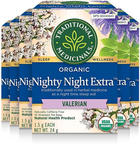 Amazon.com : Traditional Medicinals NIGHTY NIGHT Extra, 16 Tea Bags ...