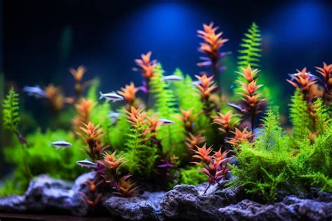 Colorful mollies in a peaceful aquascape | Premium AI-generated image