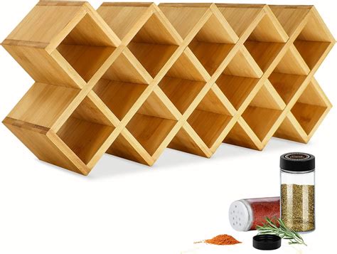 Bamboo Criss Cross Spice Rack Organizer Review - Cooking Appliance World