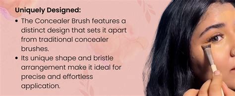 Milagro Beauty Concealer Brush 02 – For Cream & Liquid Foundation, Nose ...