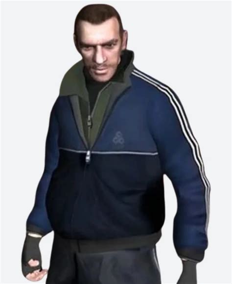 GTA IV Niko Bellic Blue Bomber Jacket