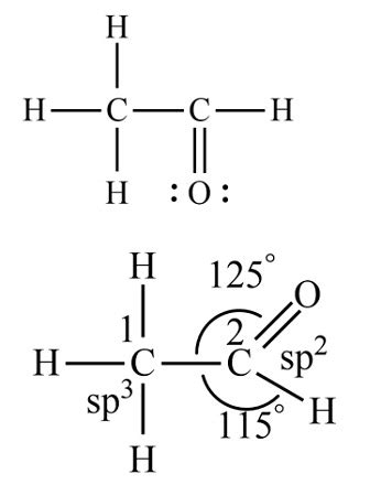 Acetaldehyde Lewis Structure