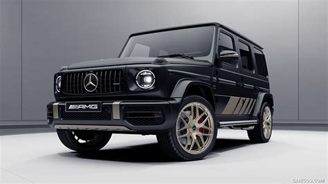 2024 Mercedes-AMG G 63 Grand Edition (Color: Night Black Magno) - Front Three-Quarter | Caricos