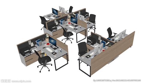 办公家具 职员屏风办公桌单人位员工卡位座电脑桌椅组合 办公桌