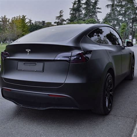 Tesla Model Y Wrap,Best Ravoony Matte Black Car Vinyl Wrap Tesla Model Y Wrap - ravoony.com