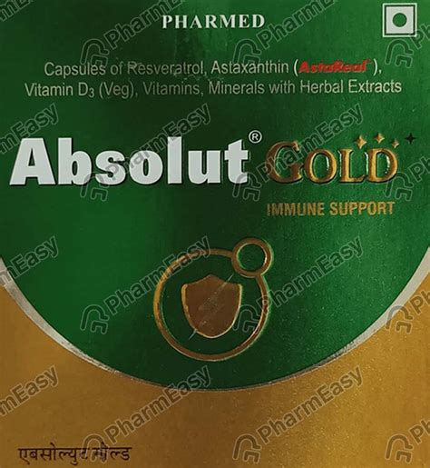 Buy Absolut Gold Strip Of 10 Capsules Online at Flat 15% OFF | PharmEasy