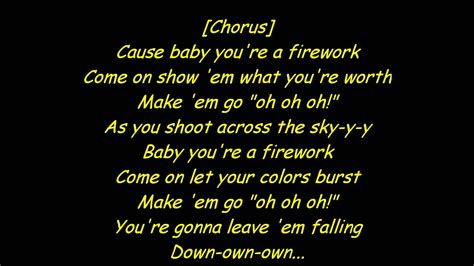 Katy Perry - Firework - Lyrics (HQ) - YouTube