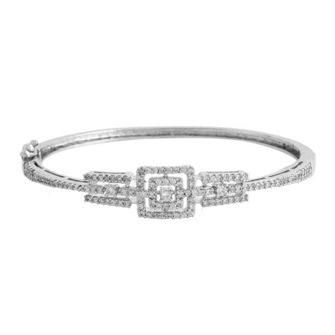 Sparkling Elegance Crystalline Tiara American Diamond Bracelet – VOYLLA