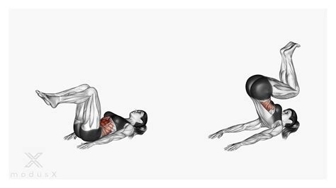 Reverse-Crunches auf der Schrägbank | modusX