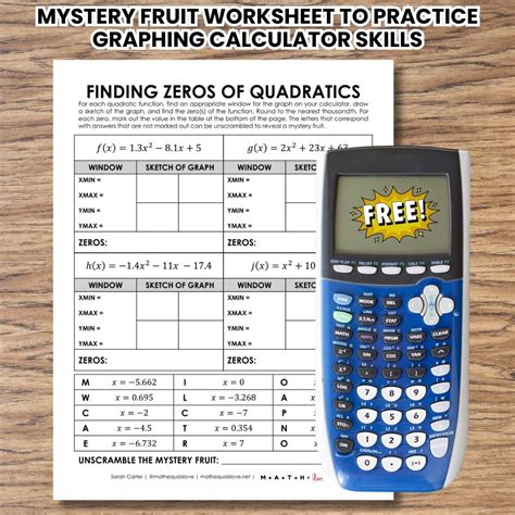 Finding Zeros of Quadratics Worksheet (Free Printable PDF)