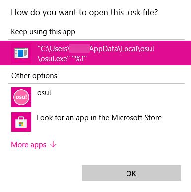 Image result for How to Open OSK File
