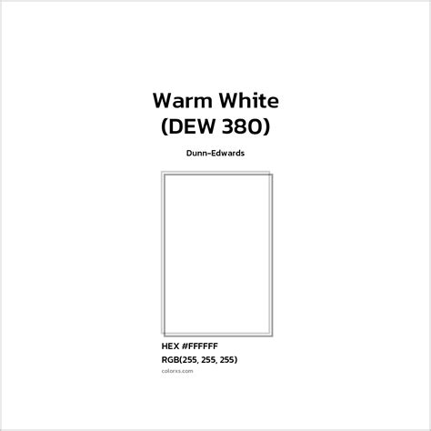 Dunn-Edwards Warm White (DEW 380) Paint - color codes, matching paints ...