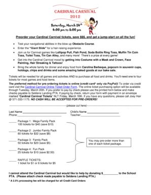 Fillable Online lcps MARDI GRAS FUN FAIR b2005b - lcps Fax Email Print ...