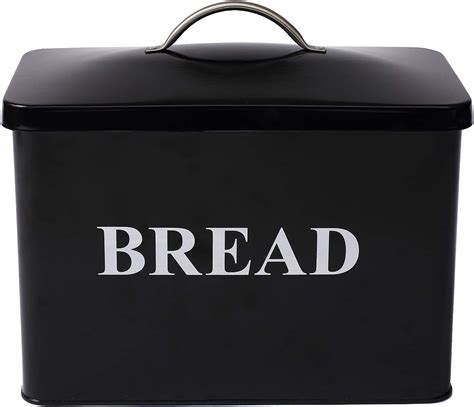 Buy Metal Bread Bin Loaves Storage Canister Tins - Tight Fitting Lids ...