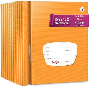 Target Publications Both Sides Blank Small Notebook | Plain Copy Book ...