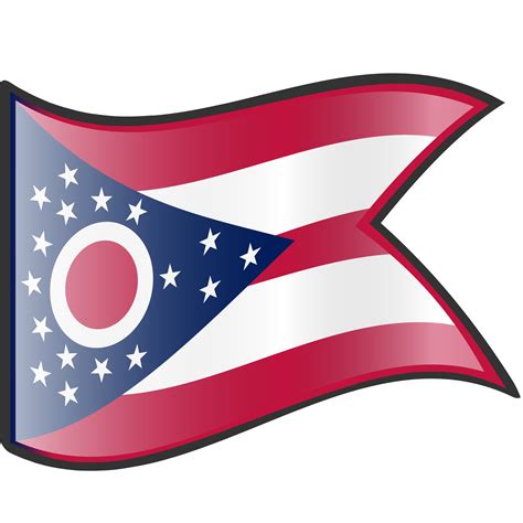 Ohio Flag, Blue, Vexillology, State Symbol, White PNG