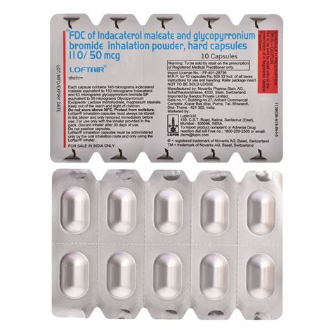 Loftair 110/50mcg Capsule | Uses, Side Effects, Price | Apollo Pharmacy