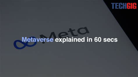 Metaverse explained in 60 seconds | TechGig