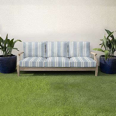 Sorra Home Wellfleet Sea Outdoor/Indoor Deep Seating Bench Cushion Set ...