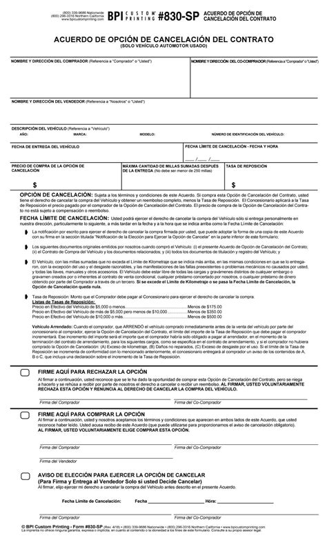 Contract Cancellation