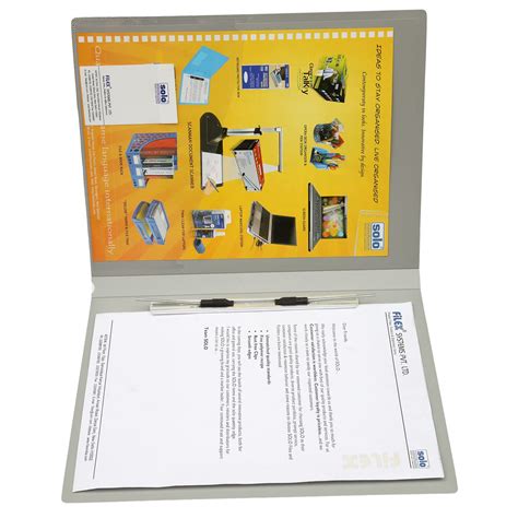 Solo SG- 501 Spring Action File A4 - Grey : Amazon.in: Office Products