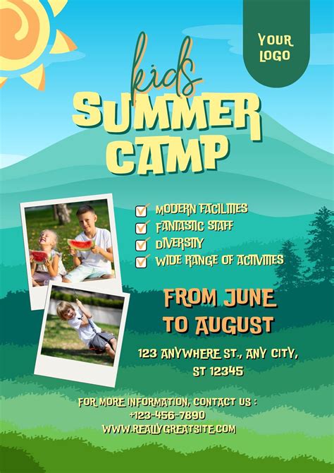 Camp Flyer Template Camping Flyer Template BrandPacks