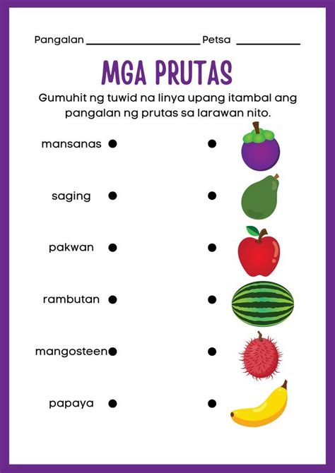 Image result for Be Worksheet Tagalog