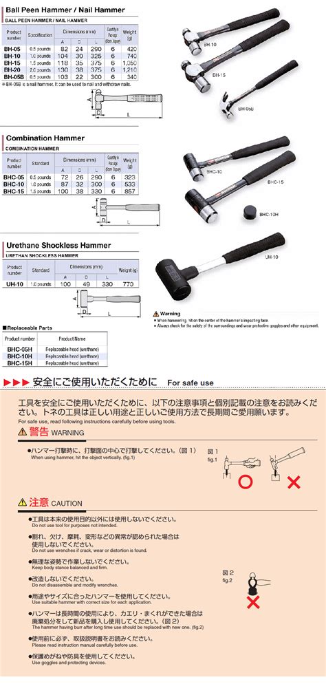 Urethane Shockless Hammer, UH-10 | TONE | MISUMI India