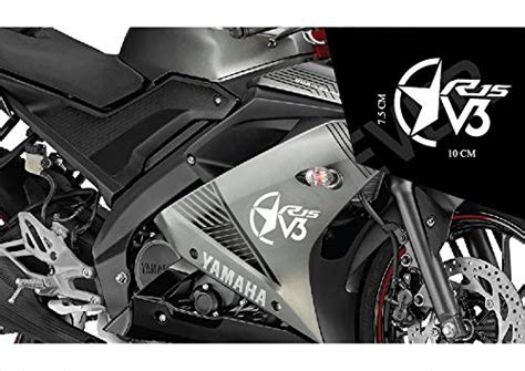 SIGN EVER Half Star Yamaha R15 V3 Stickers for Bike Head Graphics for ...