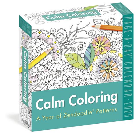 Buy Calm Coloring Page-A-Day® 2025: A Year of Zendoodle® Patterns ...