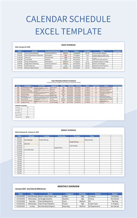 Microsoft Excel Templates Calendar