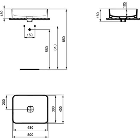 BIM objects - Free download! STRADA II VSL BSN 50X40 WHT NOF NTH REC ...