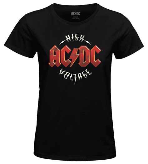 AC/DC - High Voltage - T-Shirt Women (M) : ShopForGeek.com: T-Shirt ...